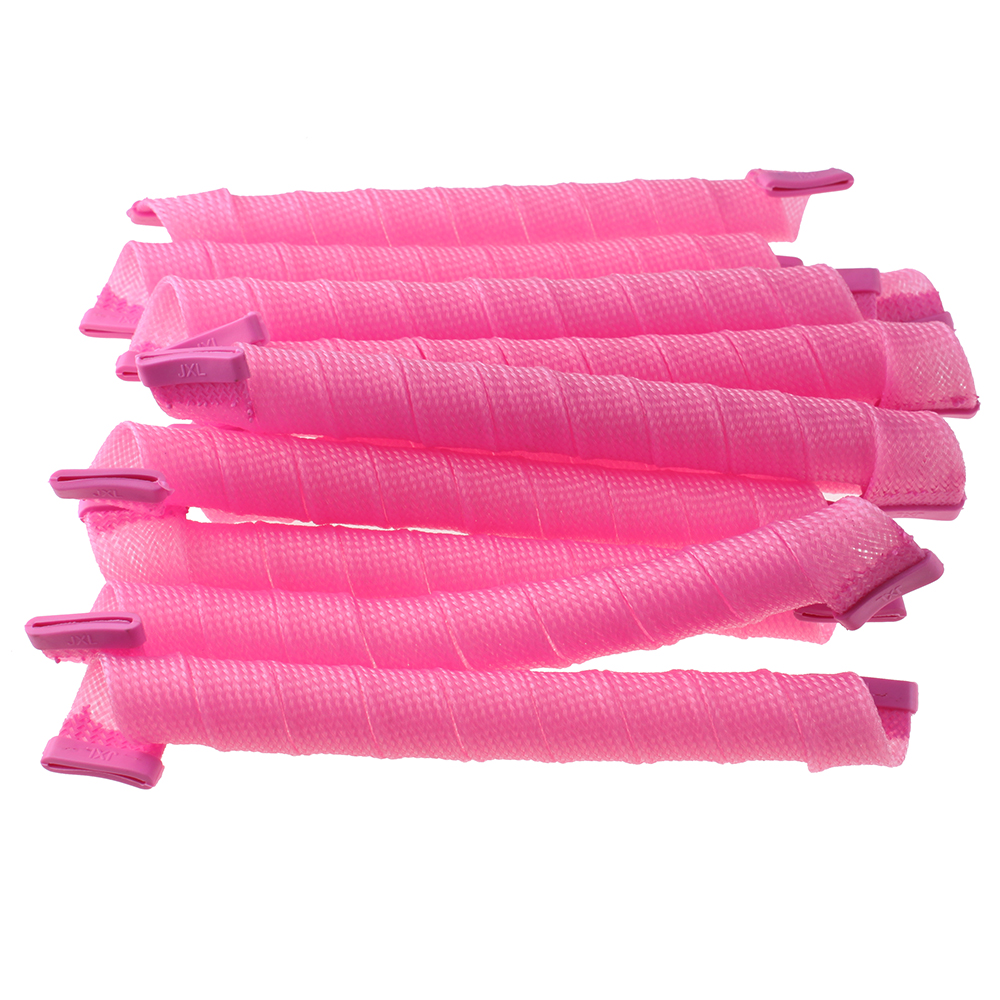 36x 21'' Magic Long Hair Curlers no heat Spiral Rollers Elastic DIY