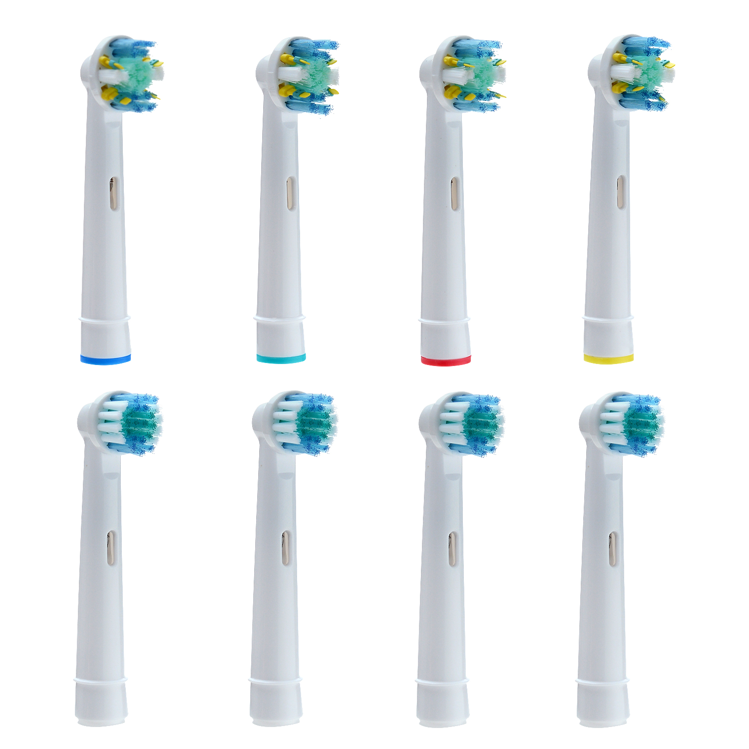 8pcs Replacement Toothbrush Heads Set for Oral B Braun Regular Soft