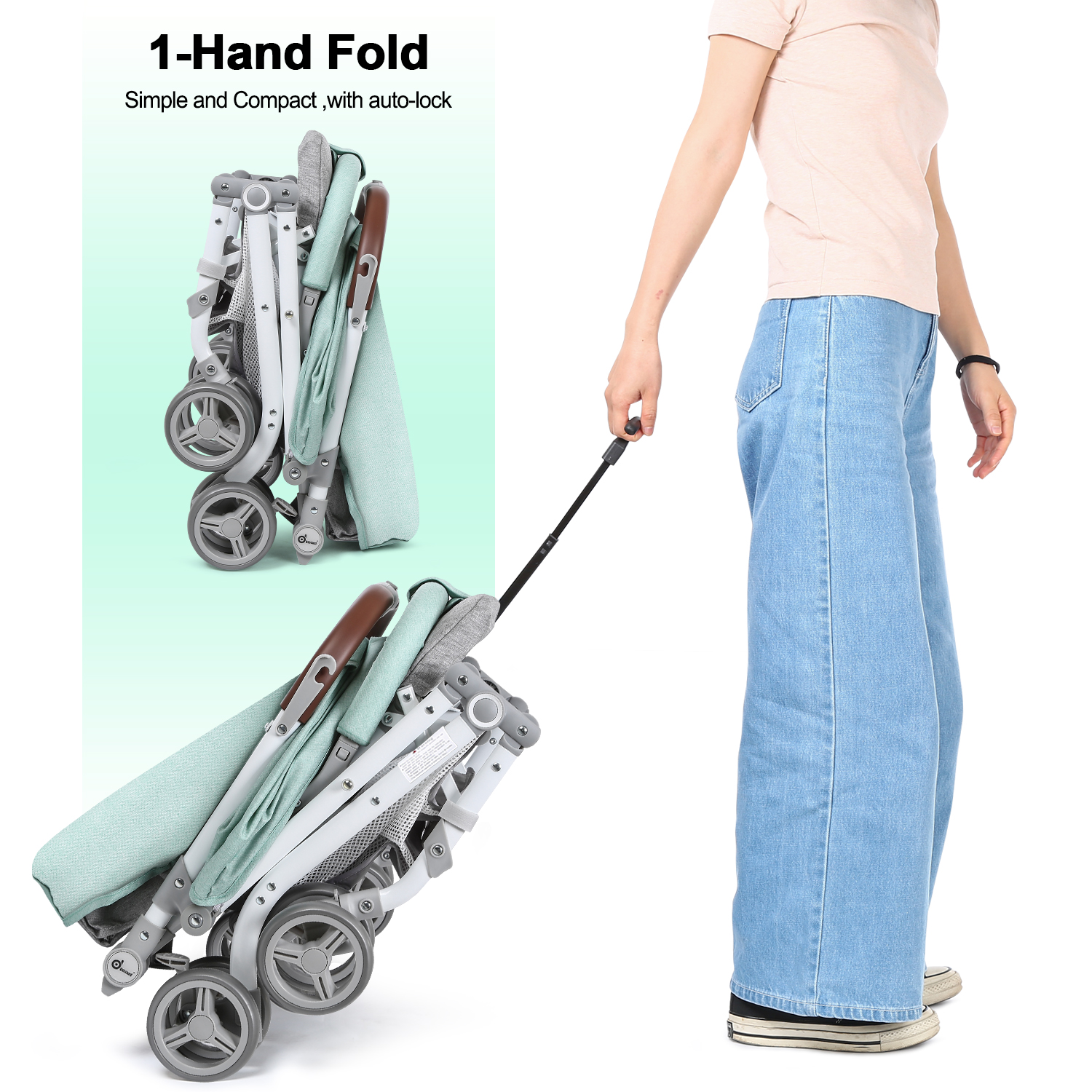 Portable Lightweight Baby Child Stroller Fold Travel Stroller Carriage