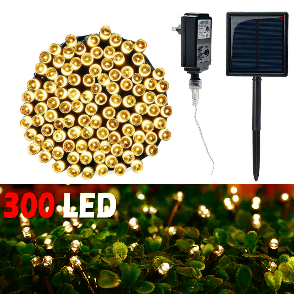 100FT 300 LED String Lights Outdoor Christmas Decor Lights Waterproof 8