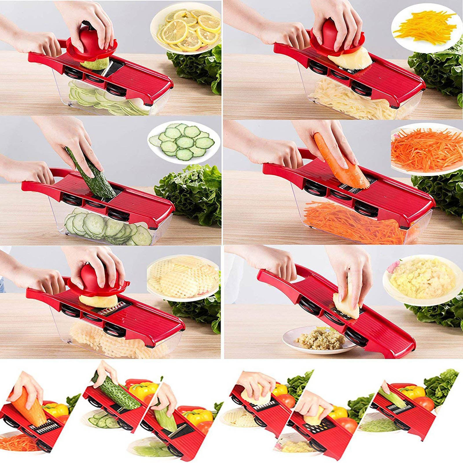 Vegetable Chopper Slicer Onion Dicer Veggie Fruit Kitchen Cutter Tool w