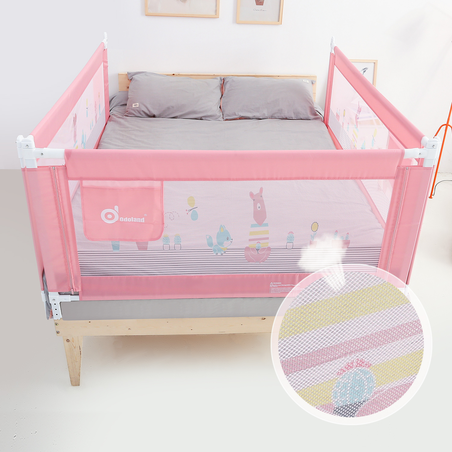 150CM/59'' Kids Baby Bed Rail Infant Toddler Safety Guard Crib Side Adjustable eBay